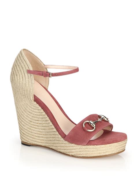 gucci silver espadrilles|gucci espadrilles wedges pink.